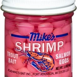 UNCLE MIKES New Arrivals Mike's Shrimp Salmon Eggs Flourescent Pink 1.1 Oz Jar