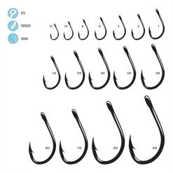 Gamakatsu Live Bait Hook, Needle Point, Ringed Eye NS Black 30 Gamakatsu Live Bait Hook, Needle Point, Ringed Eye NS Black