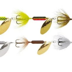 Wordens 225-Y349 Rooster Tail In-Line Spinner 6 Pak, Sz 1/16oz, Lures