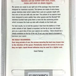 Lures Tony Maja Custom Bunker Spoons 10 Lures Tony Maja Custom Bunker Spoons