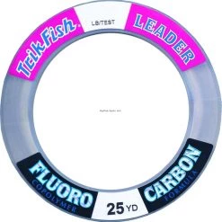 Trik Fish Fluorocarbon Leader Wrist Spool 25yd Clear New Arrivals