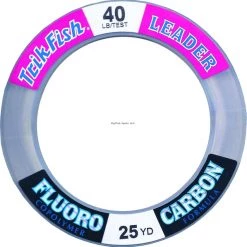 Trik Fish Fluorocarbon Leader Wrist Spool 25yd Clear New Arrivals
