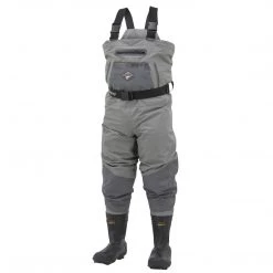 Frogg Toggs Steel Header Reinforced Nylon Insul BTFT Waders Cleated, Slate/Gray