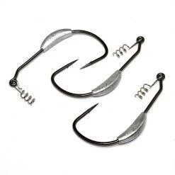 Gamakatsu Superline Weighted Worm Hooks W/Spring Lock