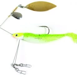 Lunker City Lunker Lure Triple Play Spinnerbait, W/Shad Tail Lures