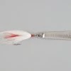 Lures Hopkins Hammered Spoon W/Bucktail Treble Hook, 4 1/2", 2 1/2 Oz, Stainless Steel
