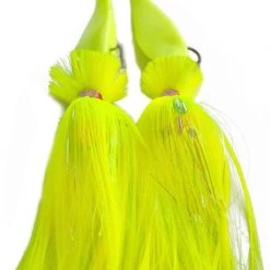 Blue Water Candy Tandem Loaded Parachute Rig, 25.60, 10 Oz. X 6 Oz, Chartreuse Lures