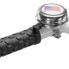 New Arrivals Capstone American Flag Bicycle Bell, Silver