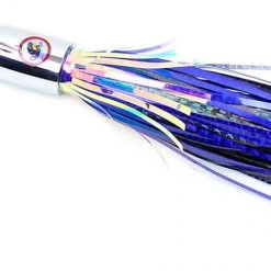 Lures Blue Water Candy Hiz-Azz, Rigged Jet Head Lure Blue/Black Mylar