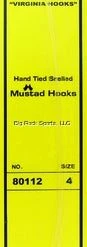 Fin Strike Blackfish (Tautog) Snelled Virginia Hook, Size 4, Blue, 6 Per Pack New Arrivals