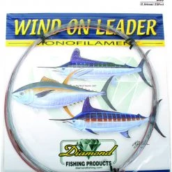 Momoi Monofilament Wind On Leader 130lb 25Ft Smoke Blue New Arrivals