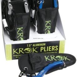 KROK Aluminum Pliers 7.5" Straight Jaw W/side Cutter, Lanyard New Arrivals