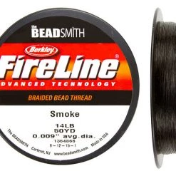 Braided & Super Lines Beadsmith Berkley Fireline Smoke 14lb 14 50yd 50 Yd Beading Thread Braided Line