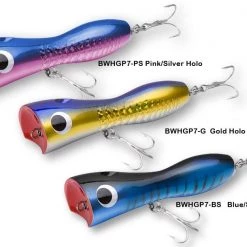 Lures Tsunami Bluewater 7" Ported Hourglass Popper Lure BWHGP7