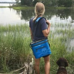 New Arrivals Calcutta Renegade 7 Liter Soft Sided Cooler Blue W/Shoulder Strap