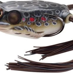 Live Target Lures LiveTarget Frog Hollow Body Topwater Lure, 1 3/4", #1 Hook, 1/4 Oz, Brown/Black