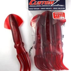 Fish Razr CustomZ Dredge Ready 3pk, 12",18.56 Oz, Red Squid
