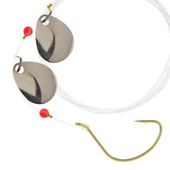 Hurricane Fluke Rig 2/0 Wide Gap Sp&Bt White