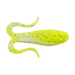 Lures Berkley Gulp! Double Tail Swimming Soft Mullet Chartreuse Pepper Neon 4" 6pk