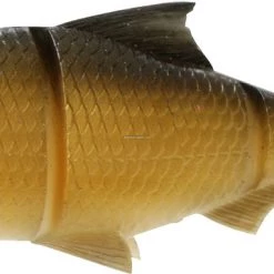 Savage Gear 3D Line Thru Shad Segmented Swimbait, 7", 2 3/4 Oz, Slow Sink Golden Shiner Lures