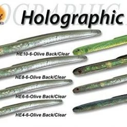 Tsunami Holographic Eel Unrigged Lure HE4 HE6 7 Tsunami Holographic Eel Unrigged Lure HE4 HE6