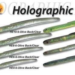 Tsunami Holographic Eel Unrigged Lure HE4 HE6