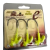New Arrivals MegaStrike ShakE2 Pro Series EWG Shakey Head Jigs, 3/4oz, 3pk, CW Chartreuse/White
