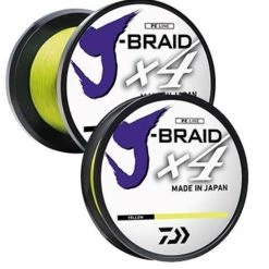 Daiwa J Braid 4 Weave Braided Line 150-300yd Blue/Green 3000yd Yellow