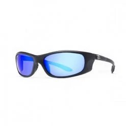 Calcutta Polarized Los Carbos Sunglasses Black/Blue Mirror Lens LC1BM