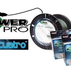 New Arrivals Power Pro Maxcuatro Braided Line (Moss Green/Hi Vis Yellow)