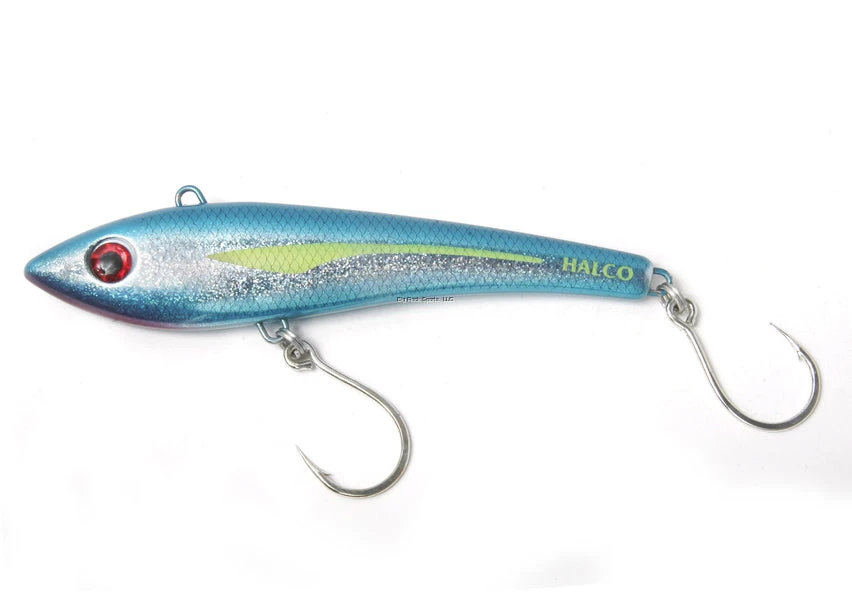 Lures Halco Bibless Minnow Inline Single Hooks, 7 1/2", 6.3/4oz, Fusilier 3 Lures Halco Bibless Minnow Inline Single Hooks, 7 1/2", 6.3/4oz, Fusilier