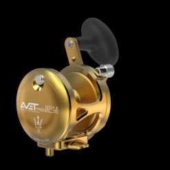 Avet MXJ 5.8 G2(NGP) RH-GD MXJ 5.8 G2 Lever Drag, 2-3/4 Dia, Single Speed Reel, Gold