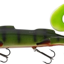 Westin MonsterTeez Curl Tail Swimbait, 9-7/8", 7-3/16oz, Sinking Wow Perch Lures