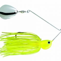 Strike King Potbelly Spinner Bait (Chartreuse, 3/8oz) Colorado Blades Lure