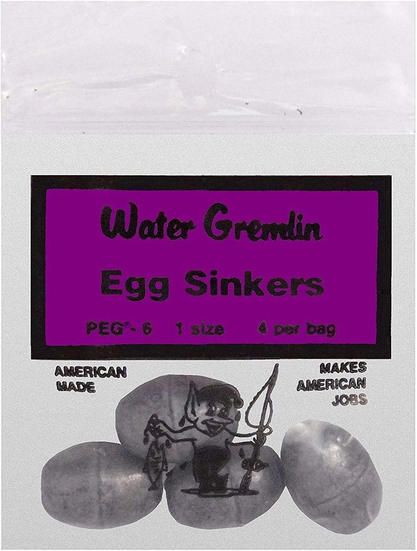 Water Gremlin Egg Sinker 6 Water Gremlin Egg Sinker