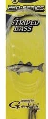 Fin Strike Pro Series Striped Bass Snelled Hook, Size 6/0