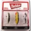 Lures Heddon Triple Threat Lure 3Pk, 1-7/8", 2-1/2", 1-7/8", 1/4, 3/8 , 1/4 Oz , Multi