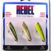 Rebel Pop-R Triple Threat Lure 3 Pack, 2-1/2", 1/4 Oz, Multi