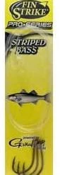 New Arrivals Fin Strike Pro Series Striped Bass Snelled Hook, Size 6/0