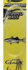 Fin Strike Pro Series Striped Bass Snelled Hook, Size 8/0