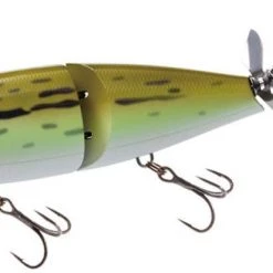 Duel Hardcore Noi-Z 105F Jointed Wakebait With Tail Prop, 4 1/8", 1oz, Pond Frog