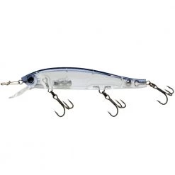 Lures Duel Hardcore Minnow Flat Jerkbait With Rattle, 4 3/8", 1/2 Oz, Ghost Pro Blue
