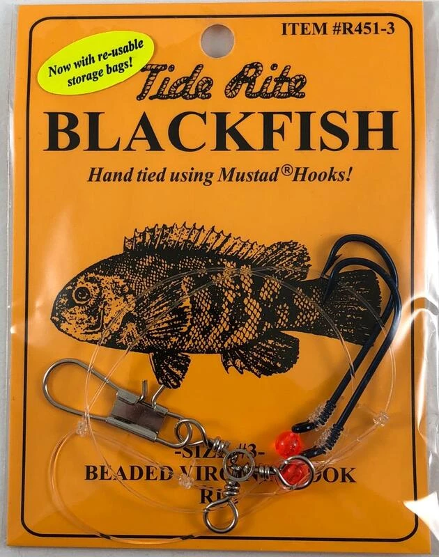 Tide Rite Hand Tied Beaded Virginia Hook Blackfish Rigs, Mustad Long Shank Hooks New Arrivals 3 Tide Rite Hand Tied Beaded Virginia Hook Blackfish Rigs, Mustad Long Shank Hooks New Arrivals