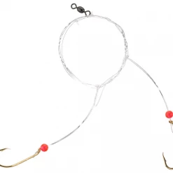 Tide Rite Hand Tied 2-Drop Beaded Hi-Lo Sea Bass Rig Mustad Hooks, Size #3/0 Blackfish & Sea Bass