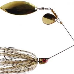 Mega Strike Roland Martin Strikeback, 3/8oz, Golden Shiner Skirt W/Brass Blades Lures