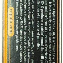 Rapala Rattlin' Rapala Lipless Crankbait, 2 3/4", 1/2 Oz, Firetiger, Sinking