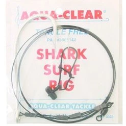 Aqua Clear SH-10 Shark Surf Rig Fish Finder, 100lb J-Hook Double Crimped, 32" New Arrivals