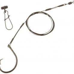 Aqua Clear Double Crimped 100lb Shark Surf Rig W/ Fish Finder