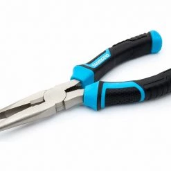 Shimano Brutas, 11", Needle Nose Pliers, Blk/Cyan Handles, High Carbon Steel