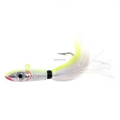 Sea Striker Bucktail Big Game Jig With Rattle Grub Keeper, 6 Oz, 9/0 Hook